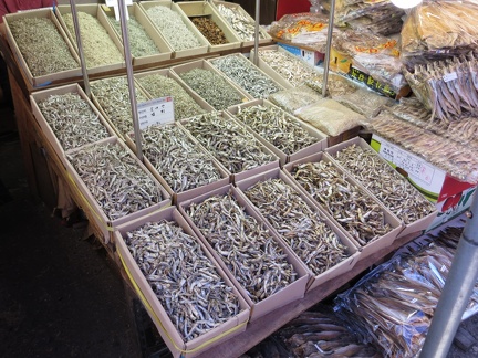 dried fish of different szes
